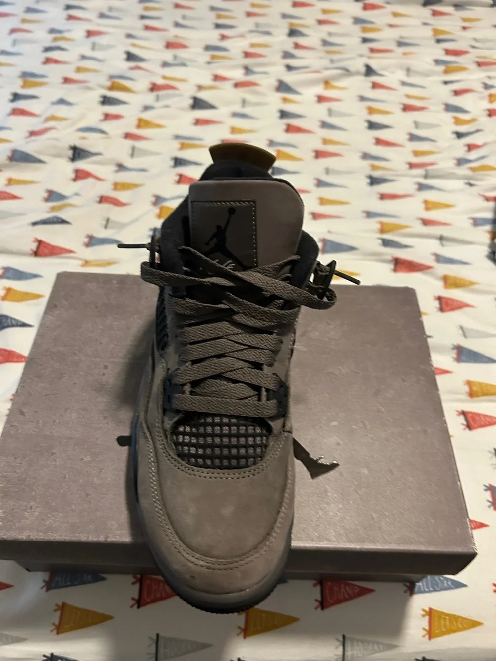 Jordan Men's Brown Suede High-Top Sneakers